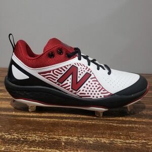 New Balance Women's Fresh Foam Velo V2 Metal Softball Shoe Red and Black Size 8